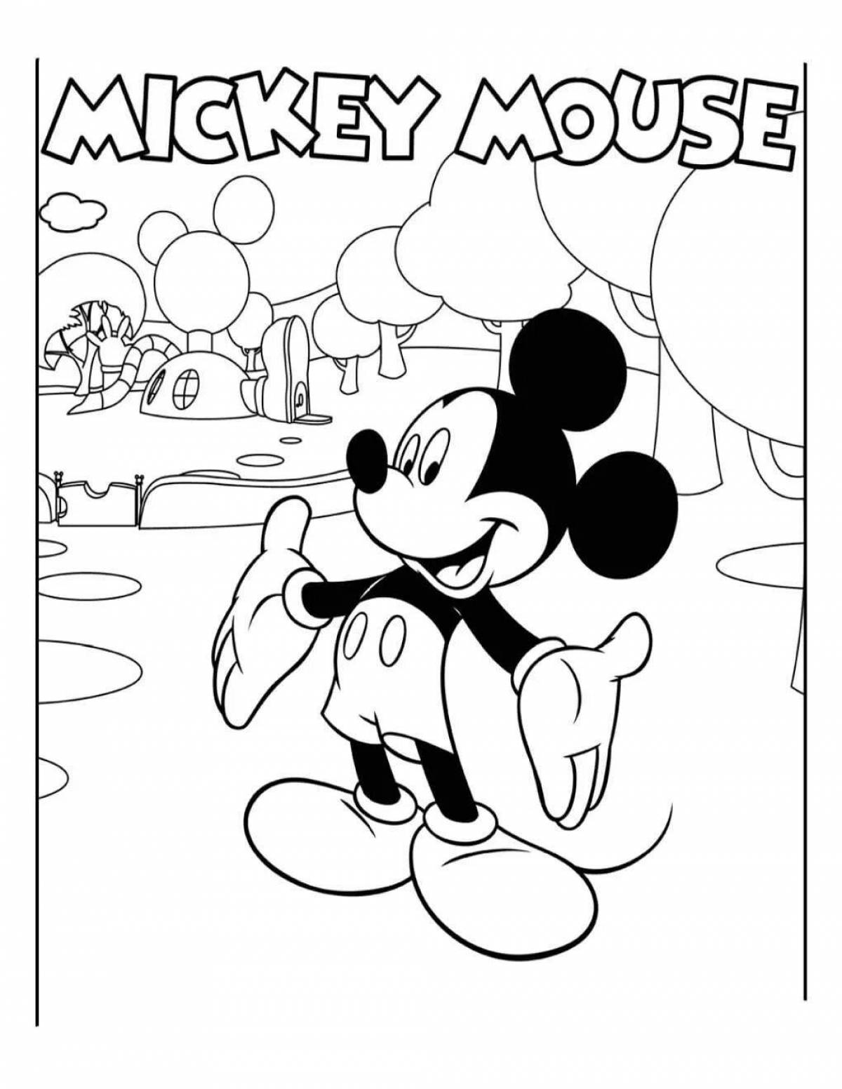 Mickey mouse club coloring page