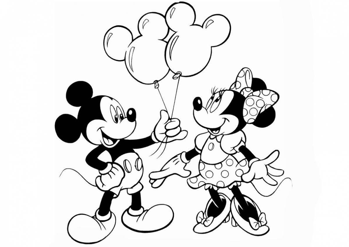 Fairy coloring mickey mouse club