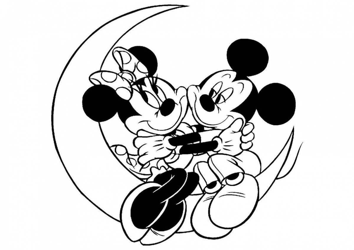 Violent coloring mickey mouse club