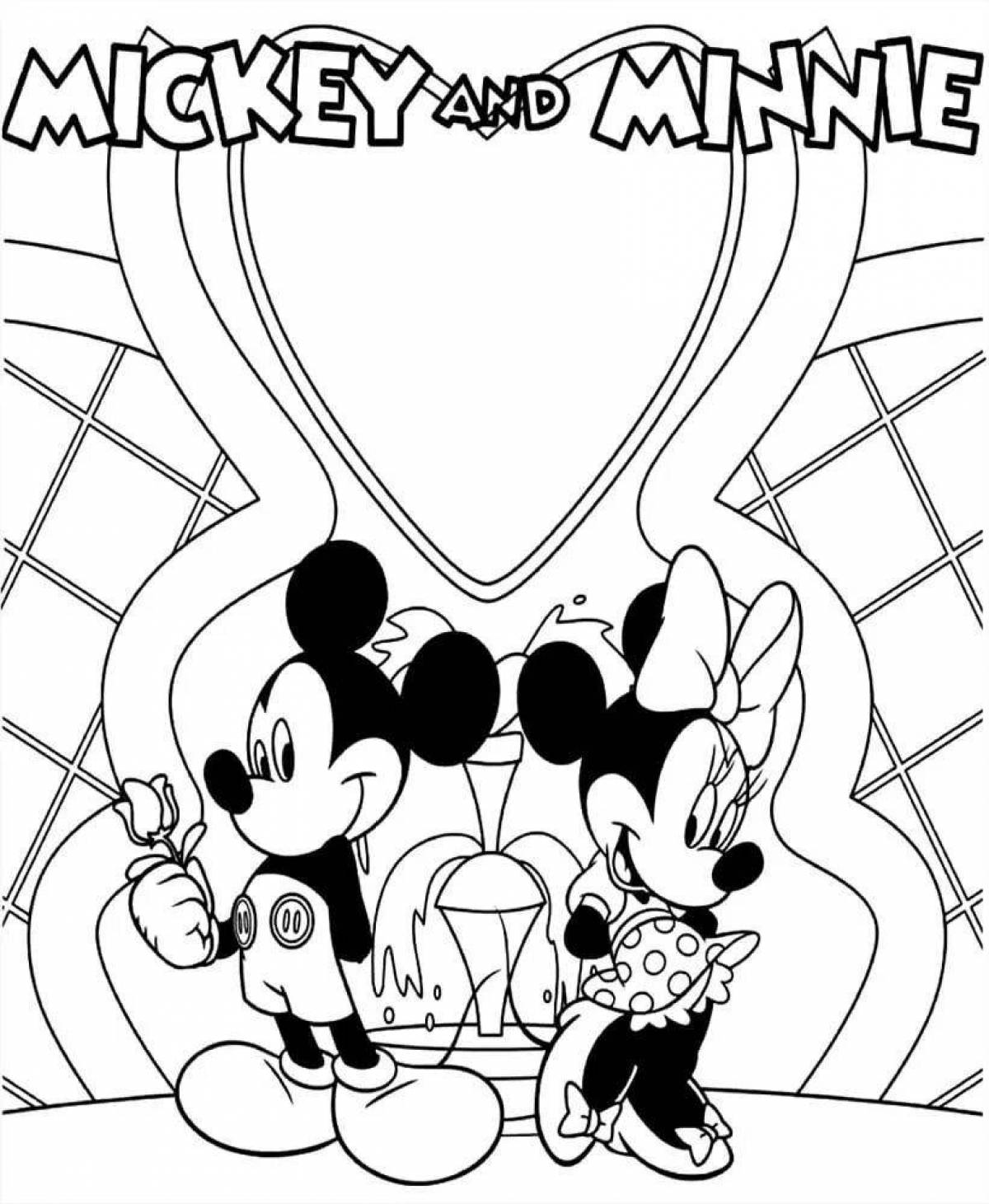 Attractive mickey mouse club coloring book