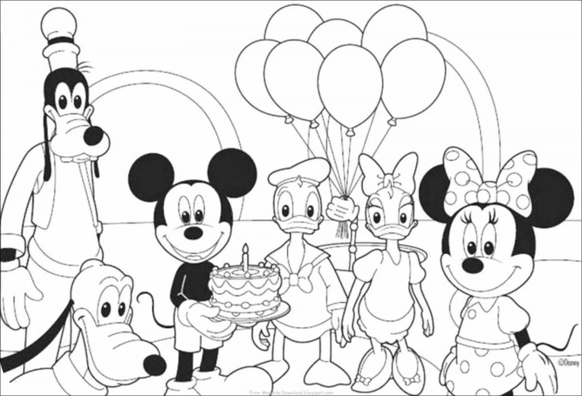 Mickey mouse club glamor coloring book