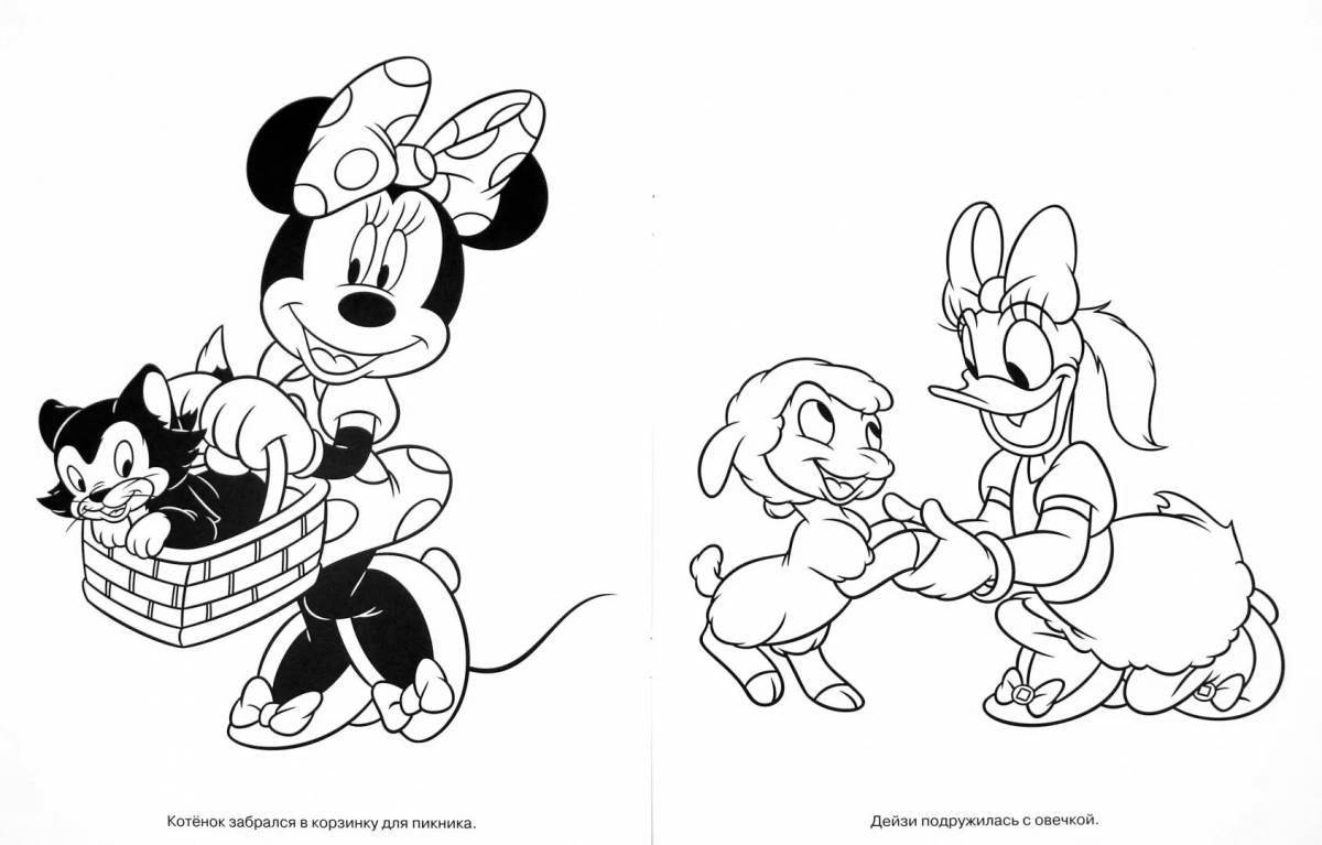 Large coloring mickey mouse club
