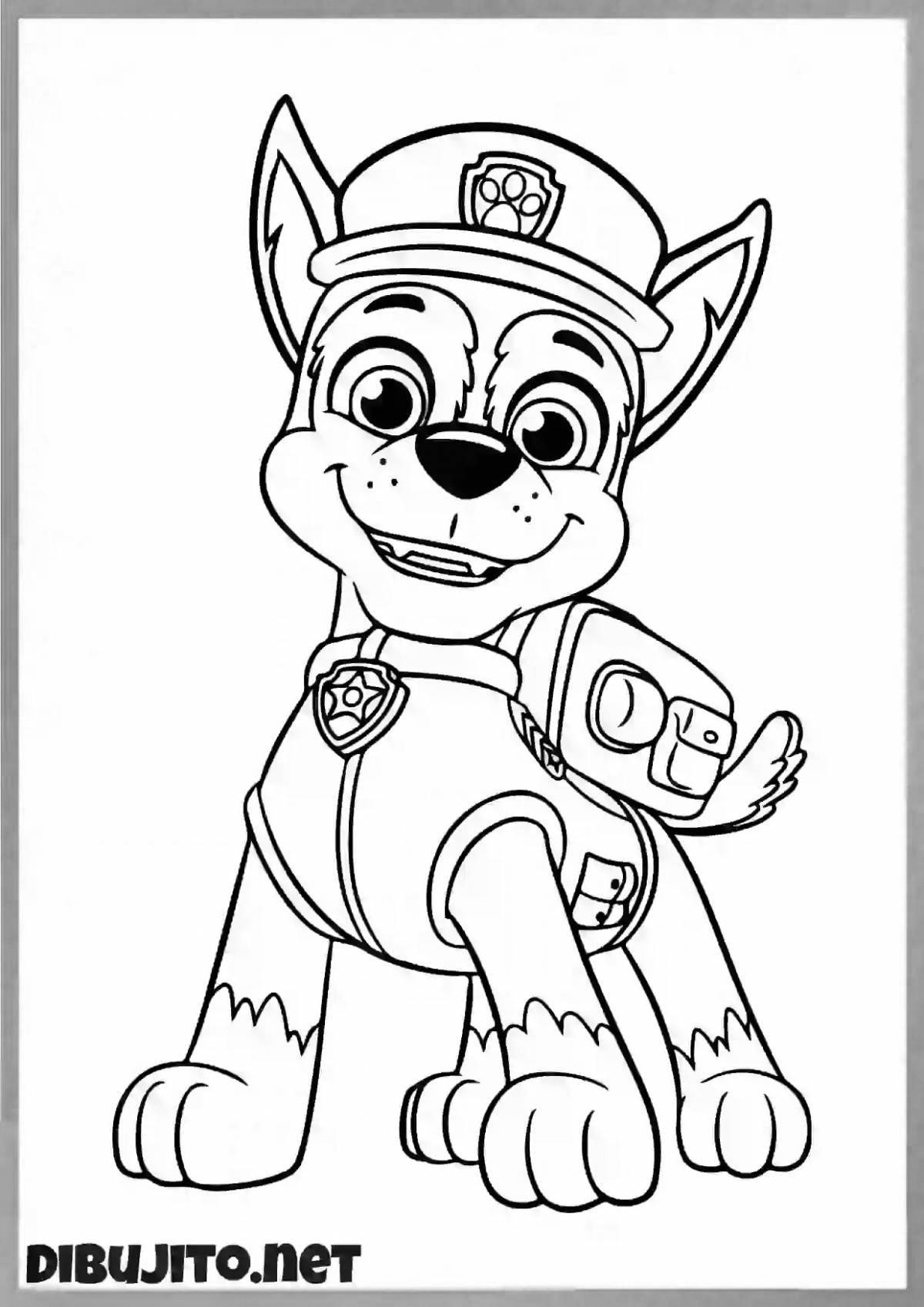 Playful coloring paw patrol watch