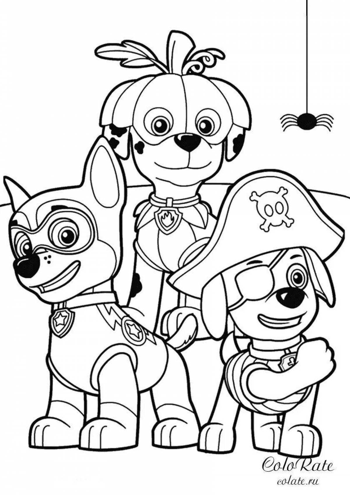 Awesome PAW Patrol Coloring Clock