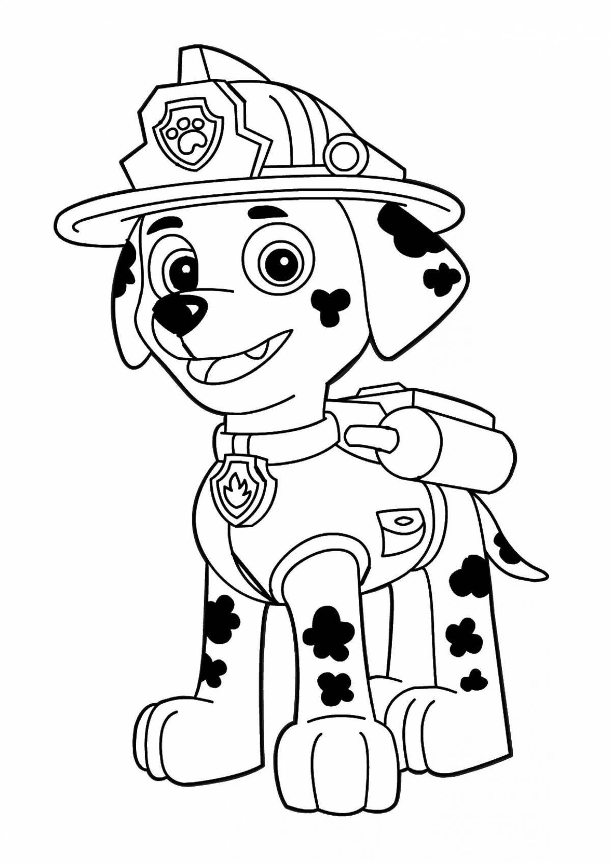 Cute coloring paw patrol watch