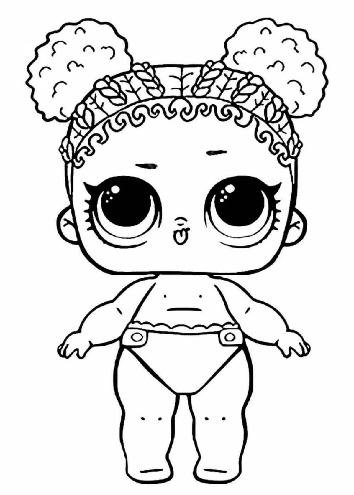 Furry little lol doll coloring book