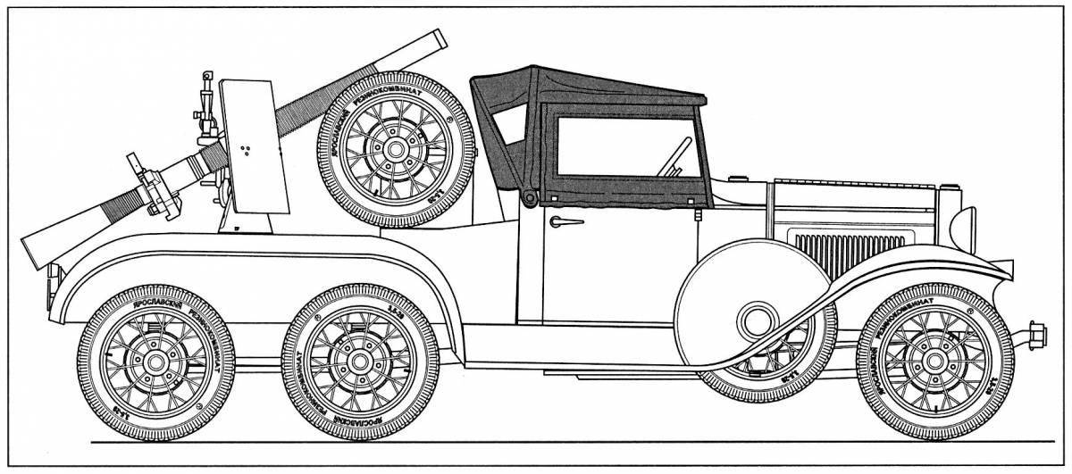 Delightful gas truck aa coloring book
