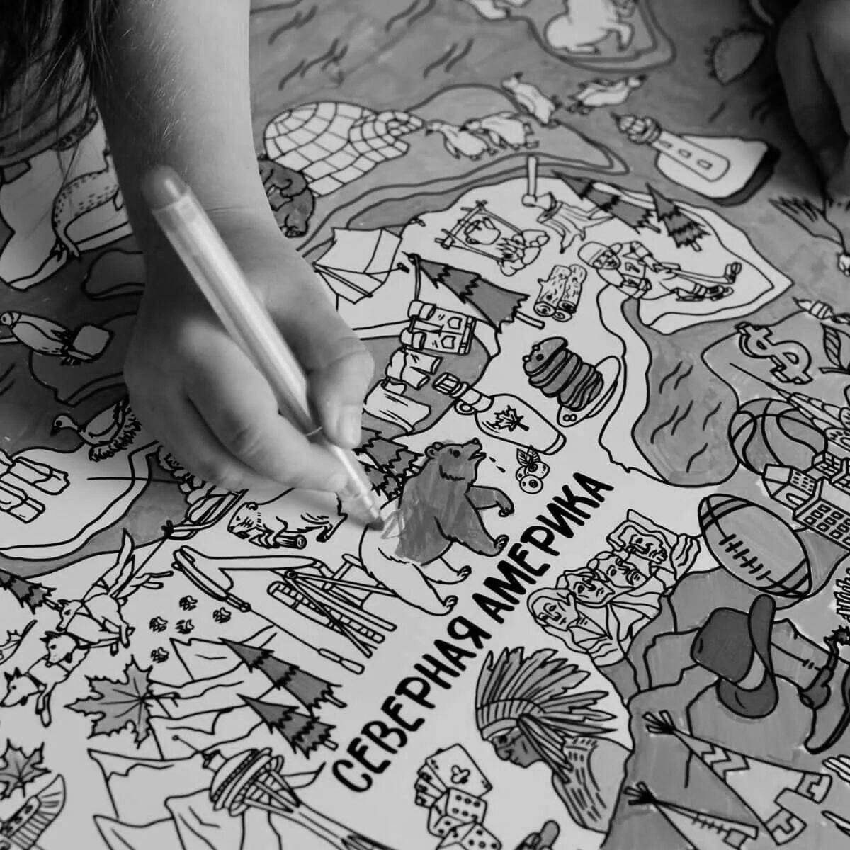 Impressive world map poster