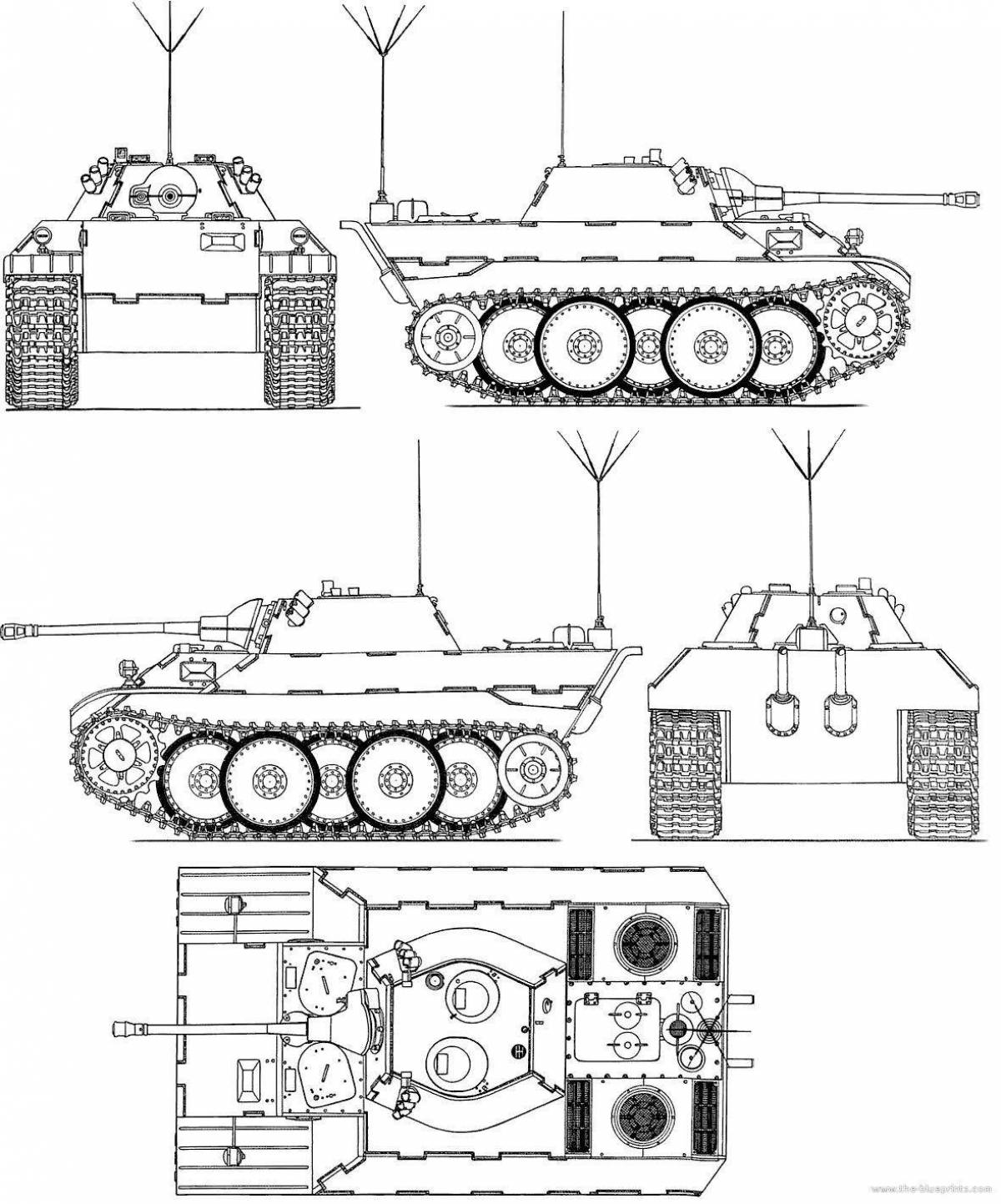 Великолепная раскраска танк леопард 2