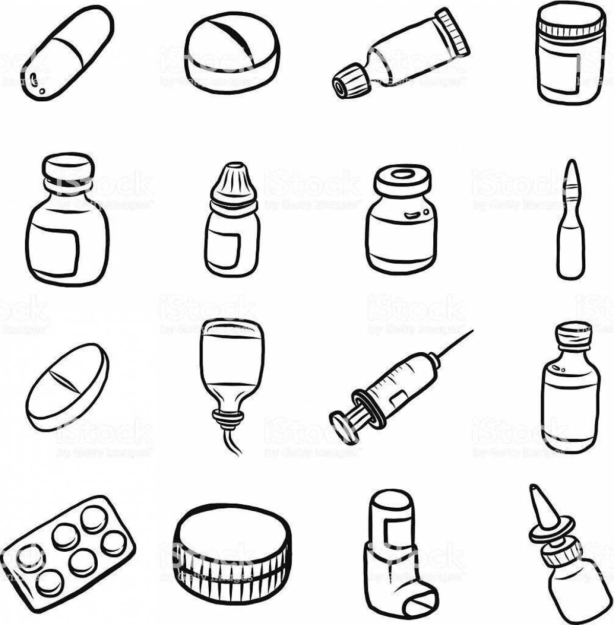 Coloring book innovative drugs