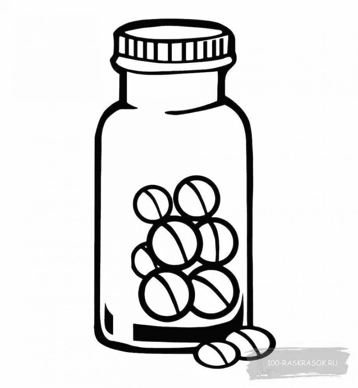 Раскраска «просветляющие лекарства»