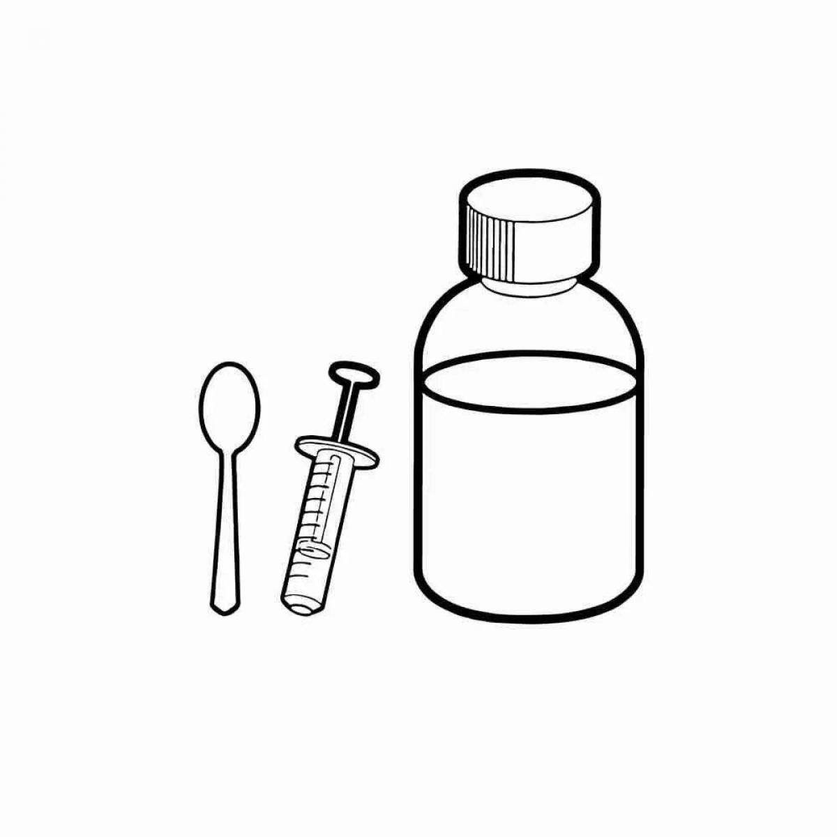 Coloring page fascinating drugs