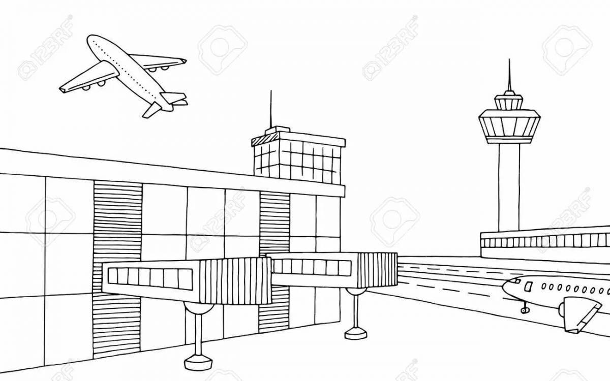 Увлекательный аэропорт с самолетами