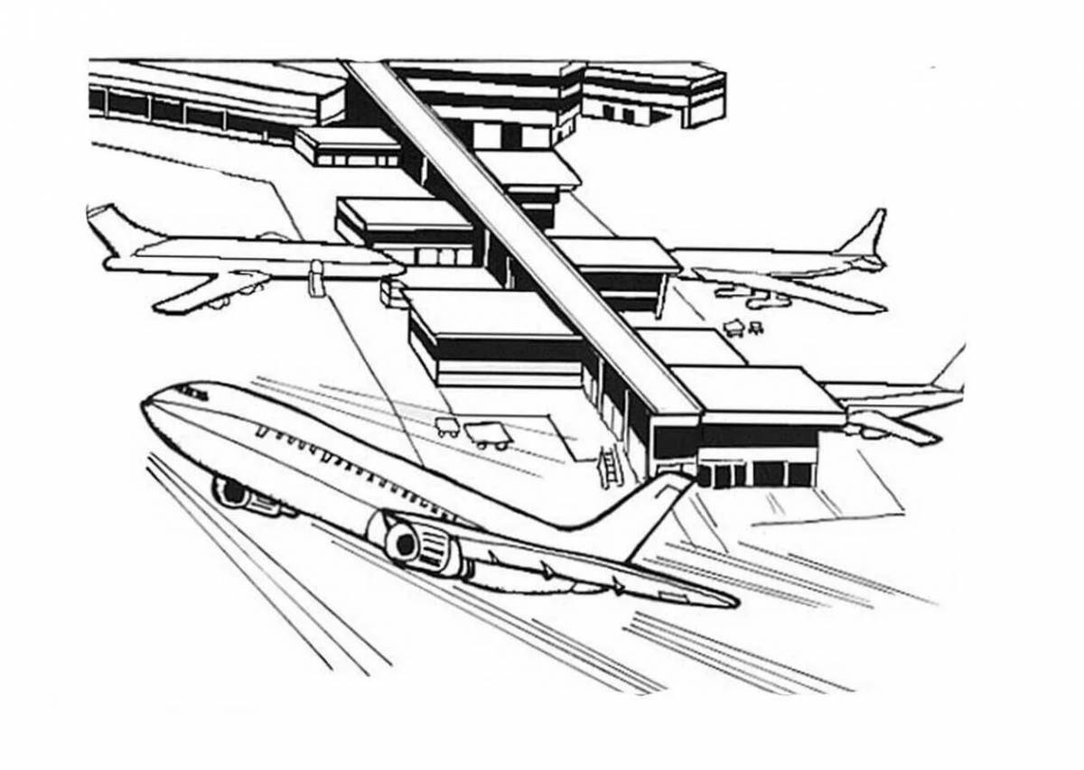 Аэропорт с самолетами #6