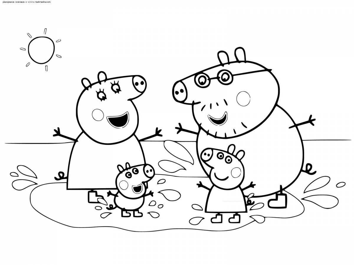 Awesome peppa pig coloring video