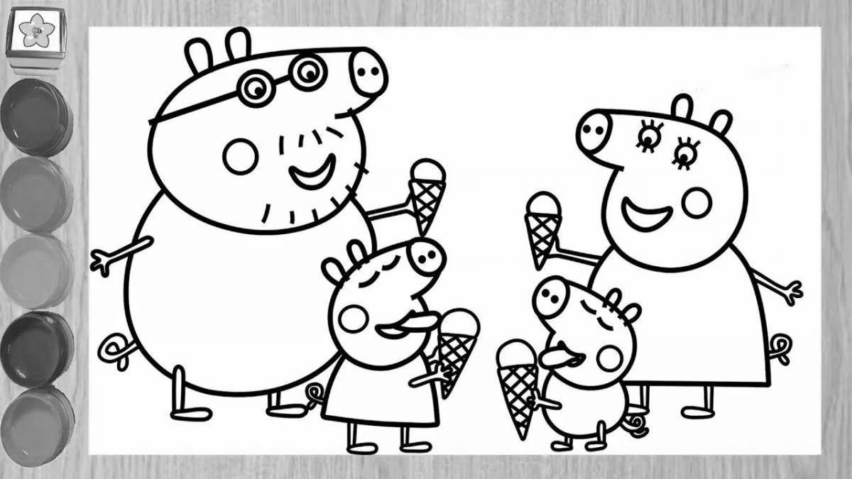 Brilliant peppa pig coloring video