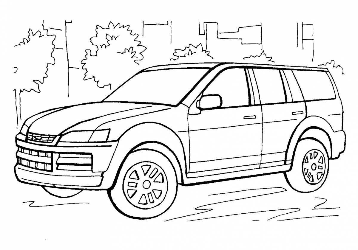 Nissan x trail exciting coloring