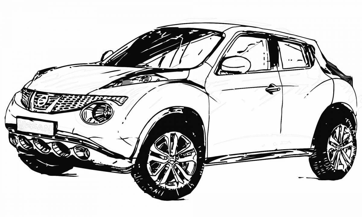 Gorgeous nissan x trail coloring book