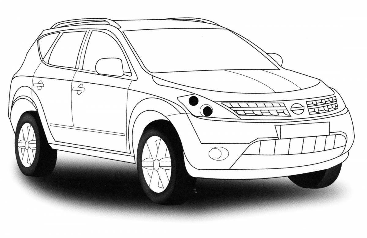 Nissan x trail awesome coloring book