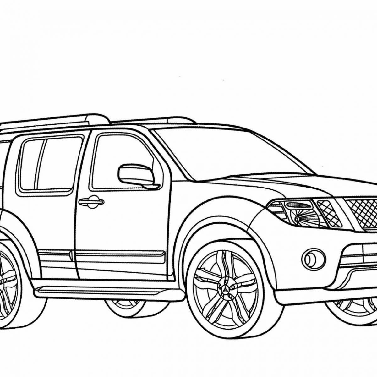 Nissan x trail bold coloring
