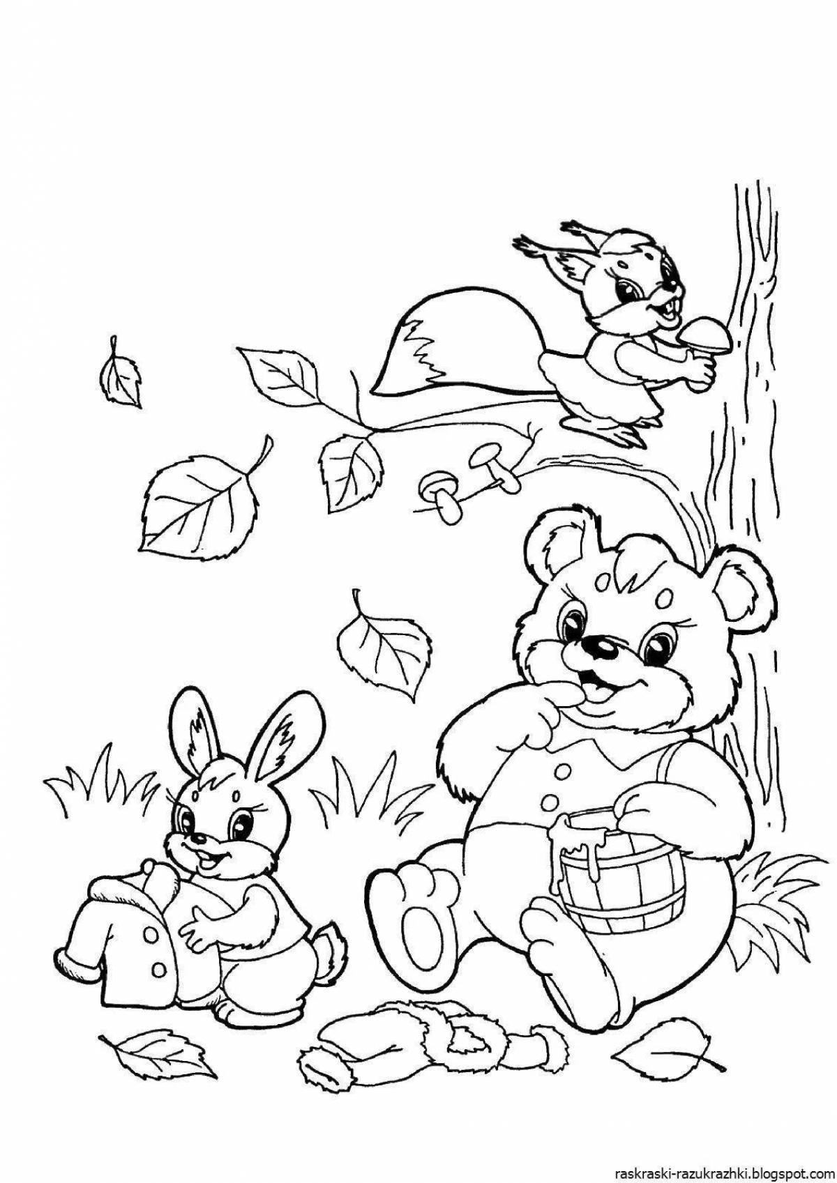 Fun coloring book for older children