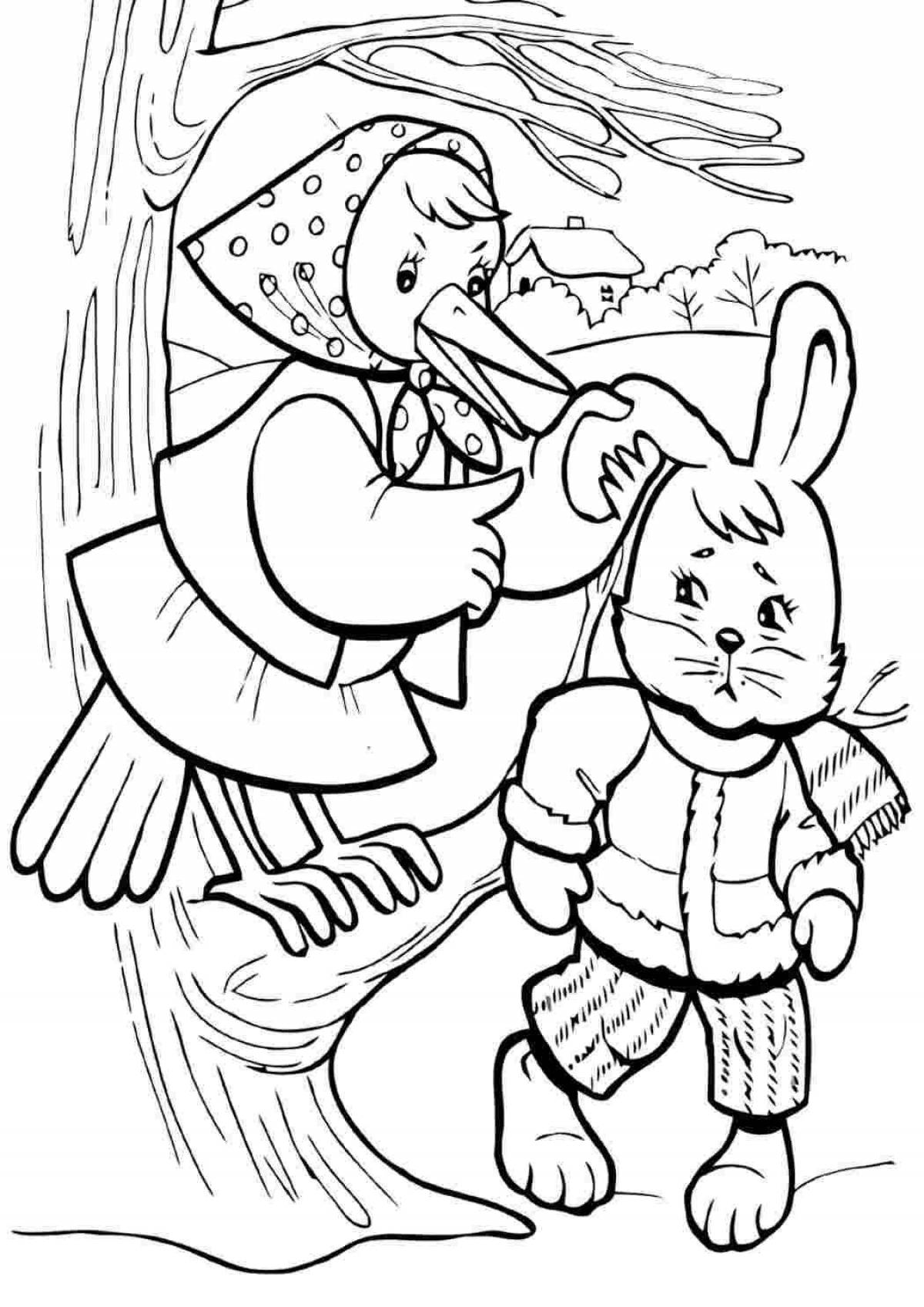 Dreamy coloring book based on fairy tales senior group