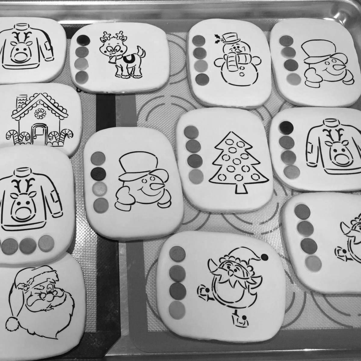 Awesome gingerbread coloring pages