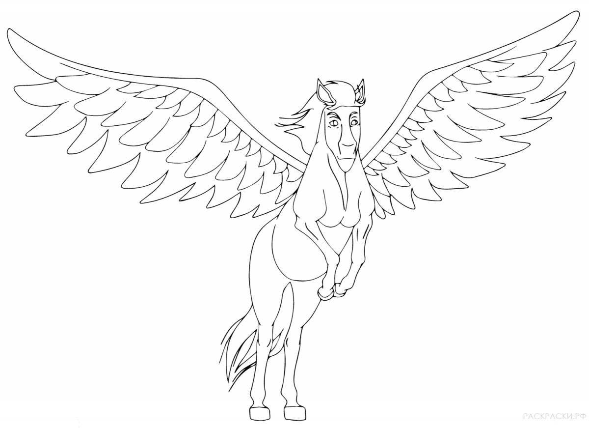 Delightful coloring of pegasi and unicorns