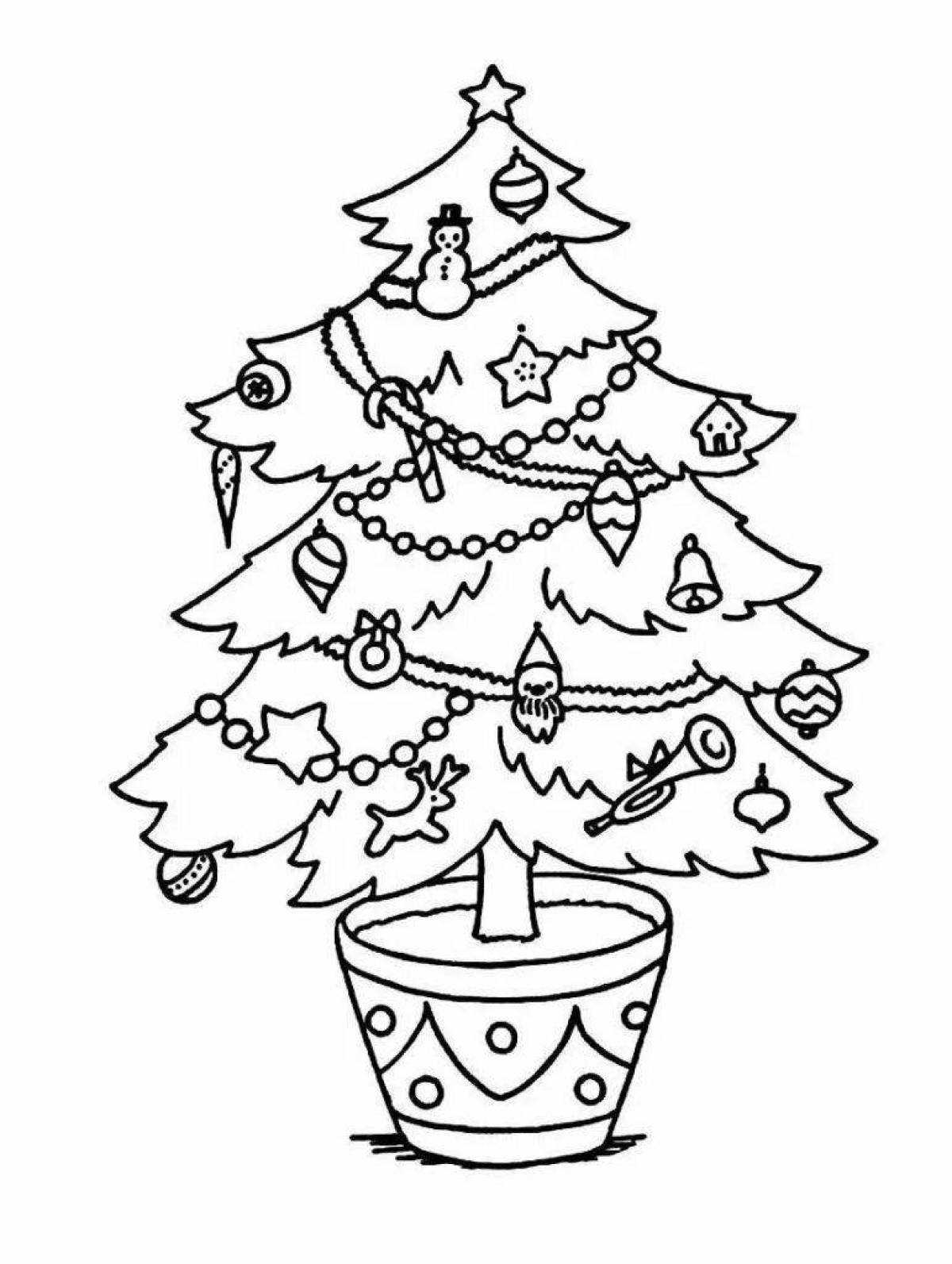 Glamorous Christmas coloring book