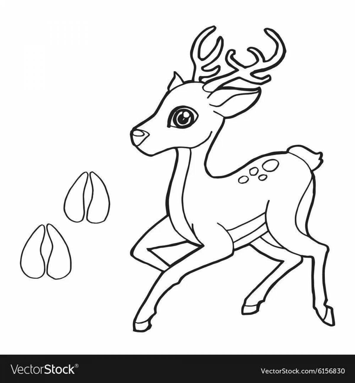 Serendipitous silver hoof coloring page