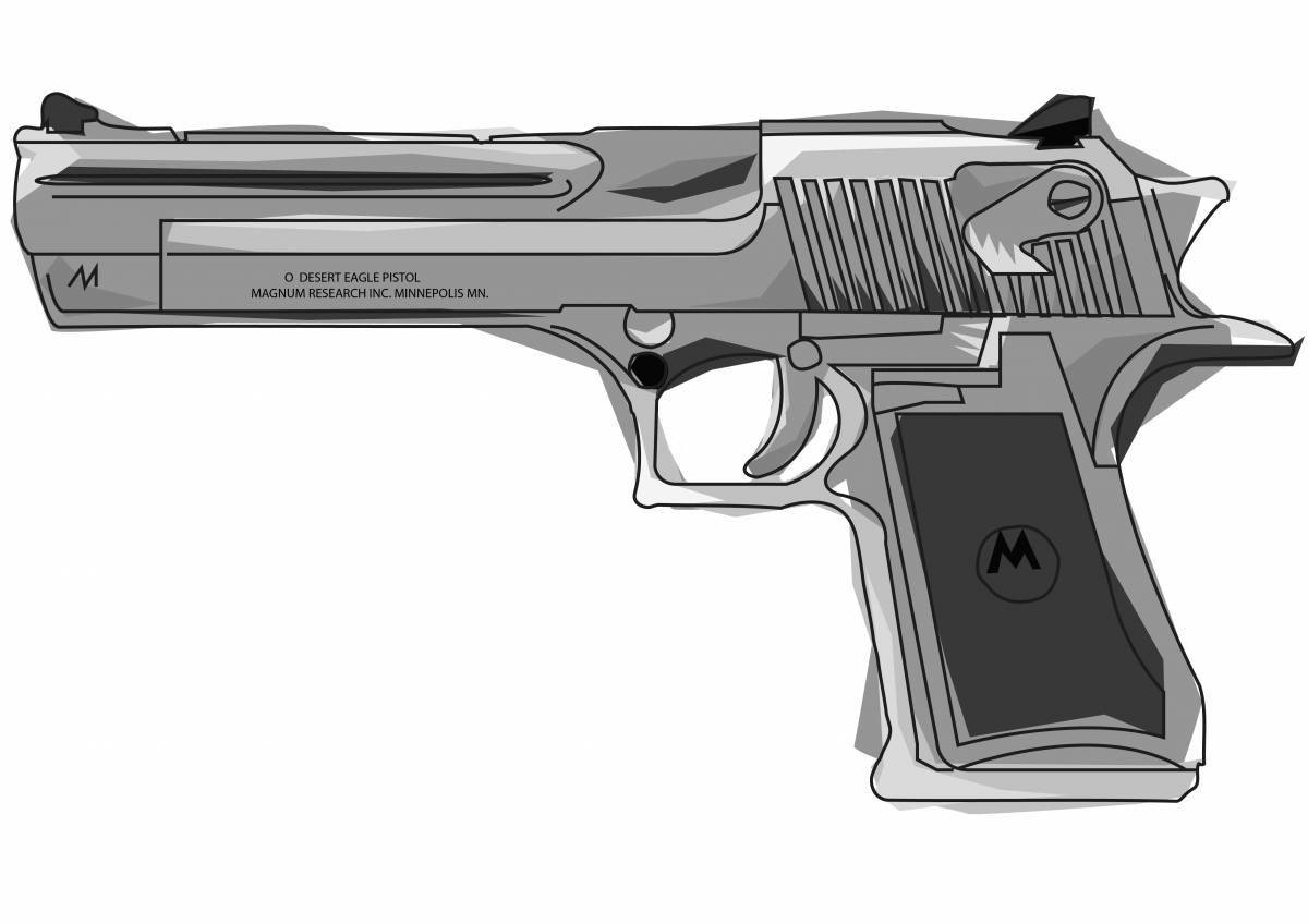 Radiant coloring page pistols from standoff 2