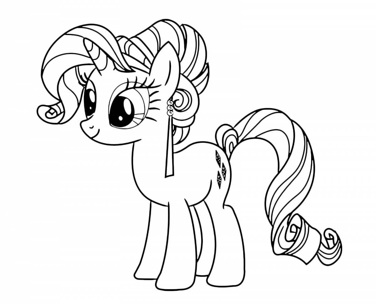 My little pony rarity awesome coloring book
