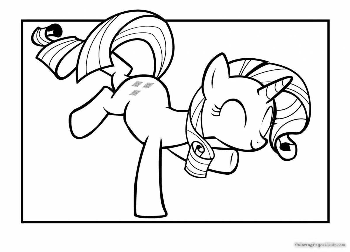 My little pony rarity elegant coloring book