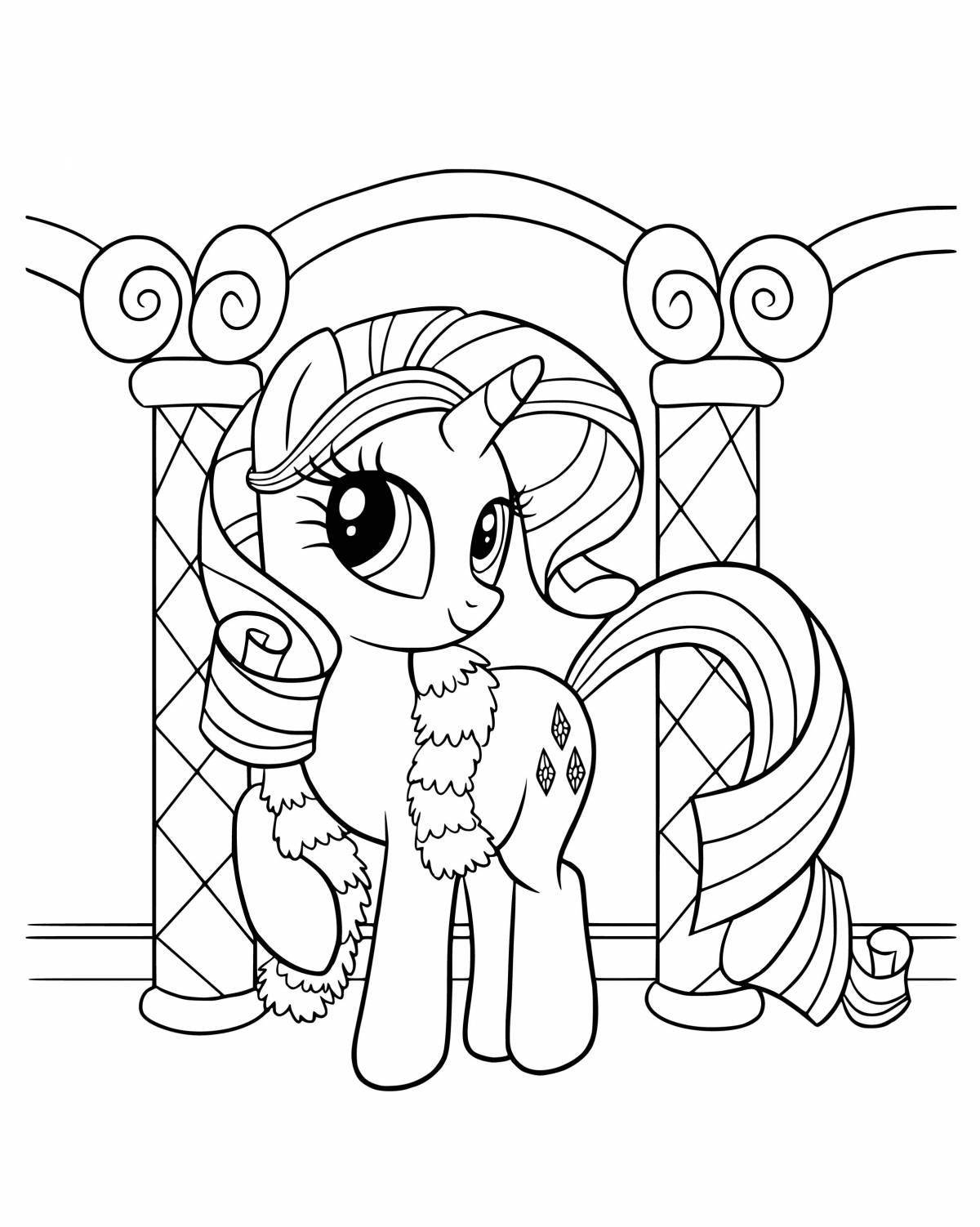 My little pony's wonderful rarity coloring book