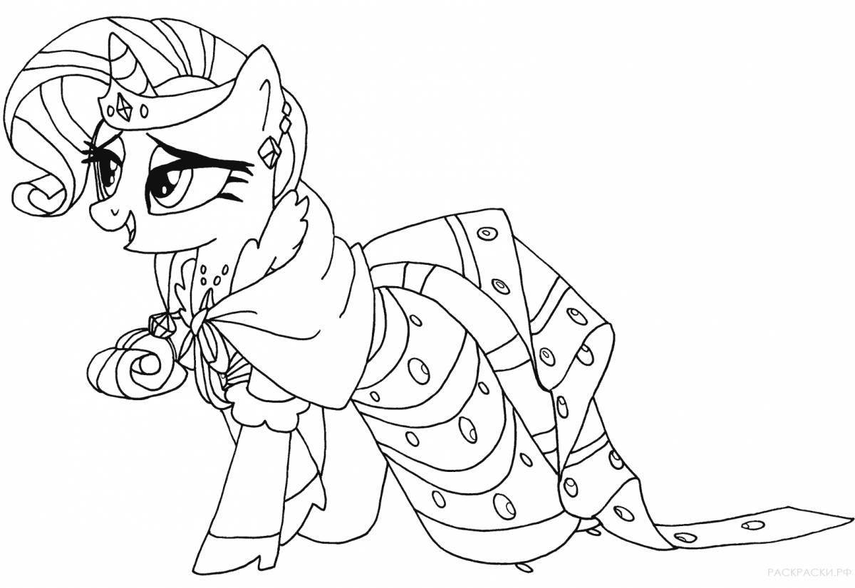 My little pony rarity coloring page