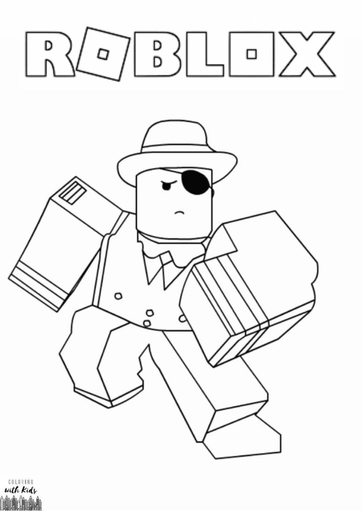 Vibrant roblox marder mystery 2 coloring page