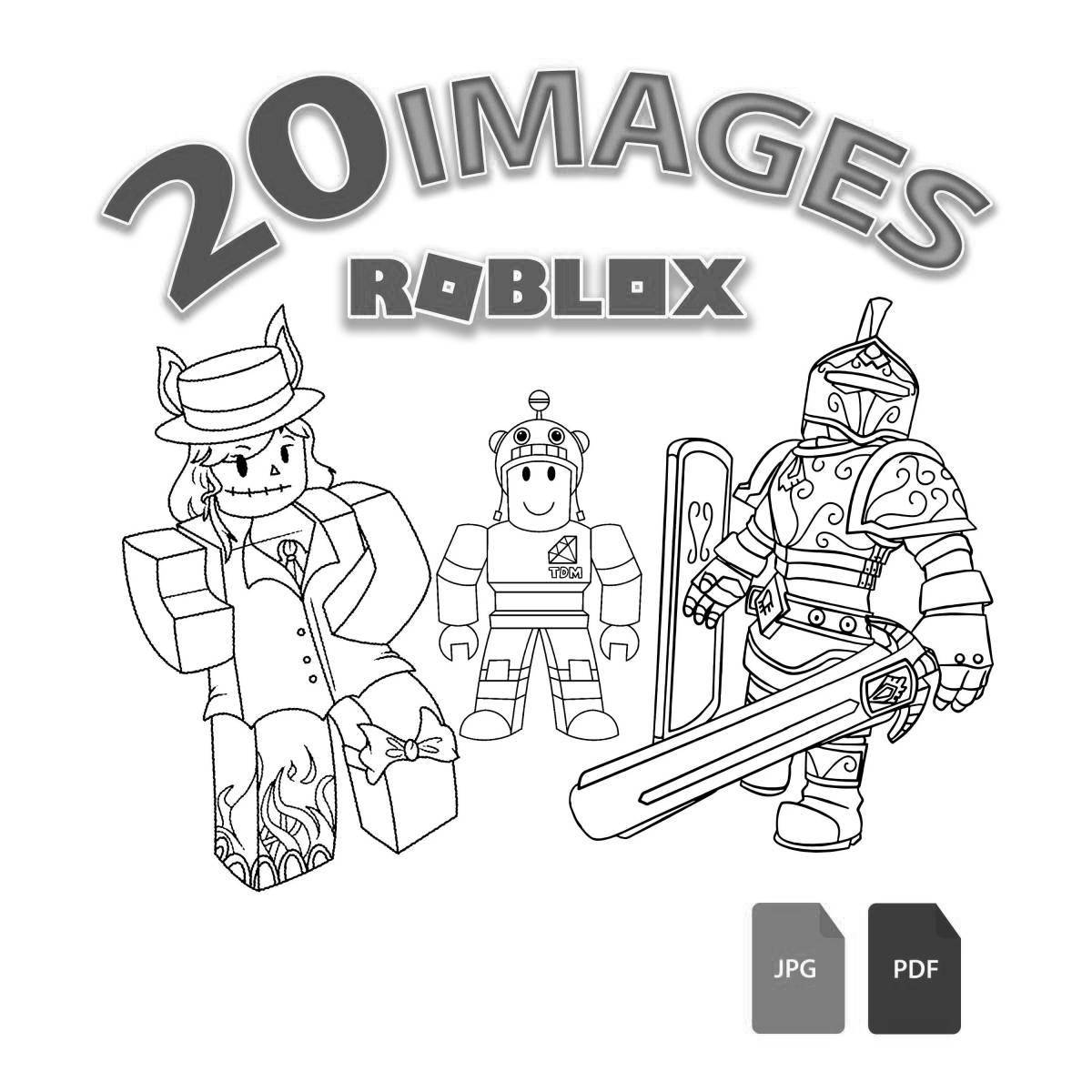 Roblox marder mystery 2 coloring book