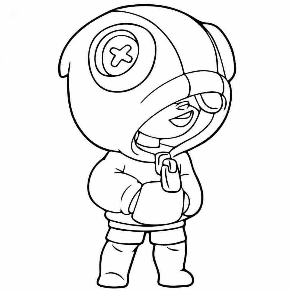 Dazzling coloring shark leon bravo stars