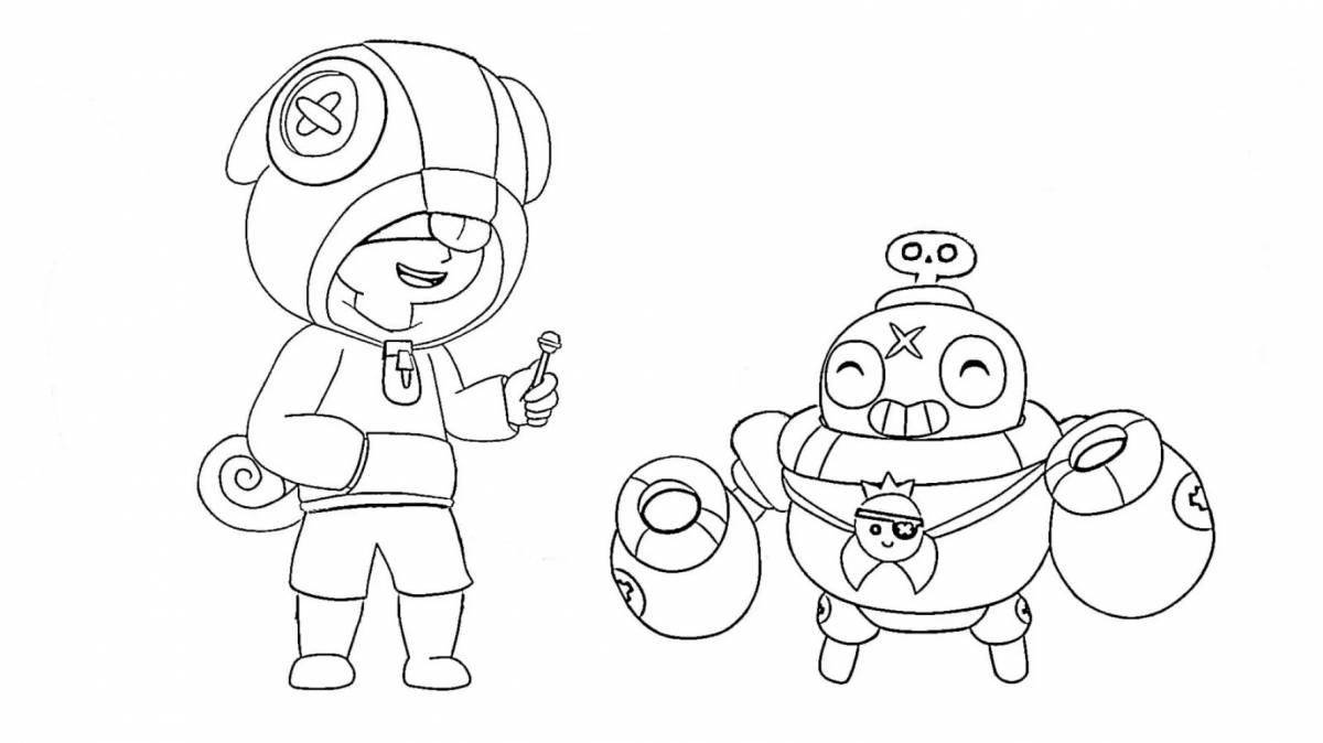 Elegant coloring shark leon bravo stars