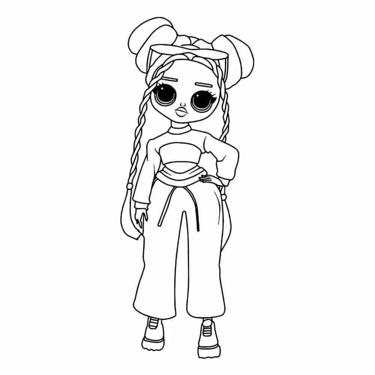 Photo Amazing coloring lol big doll print