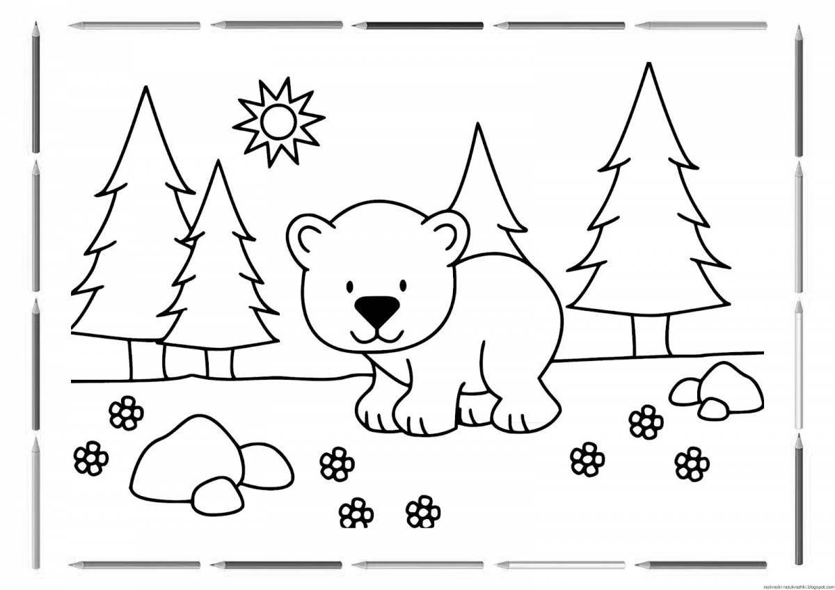 A fun coloring book for a 3 year old