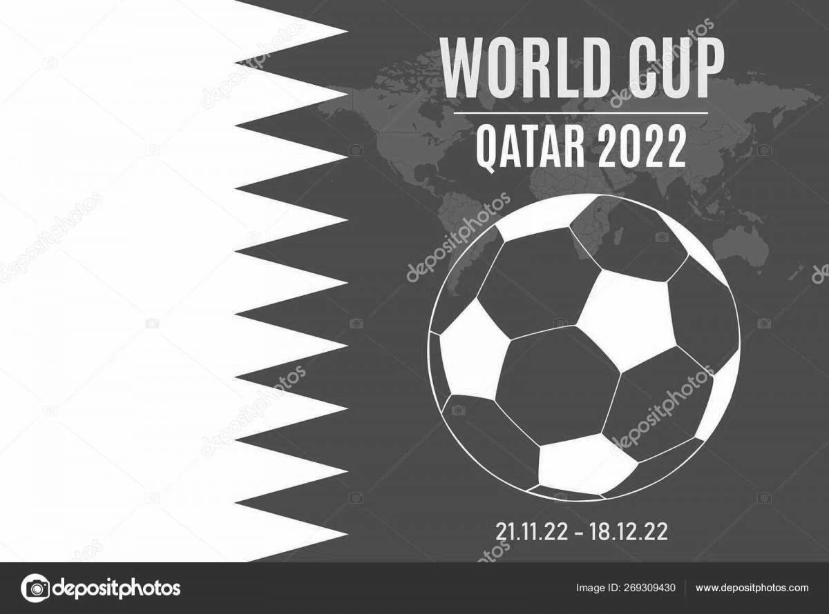 Захватывающая раскраска чемпионата мира по футболу 2022 года