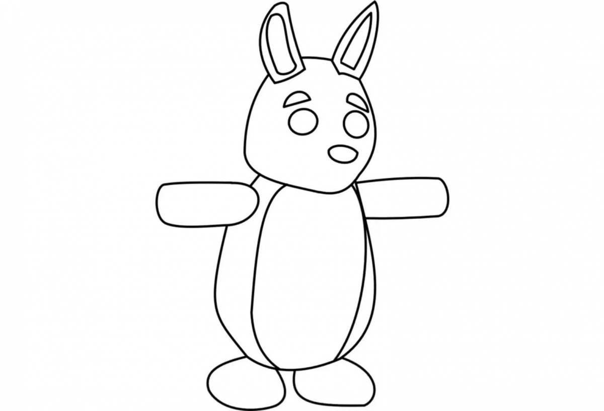 Adorable adopt me peta and eggs coloring page