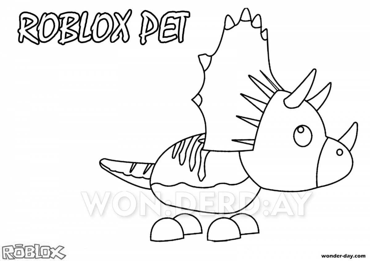 Cute coloring page adopt me peta and eggs