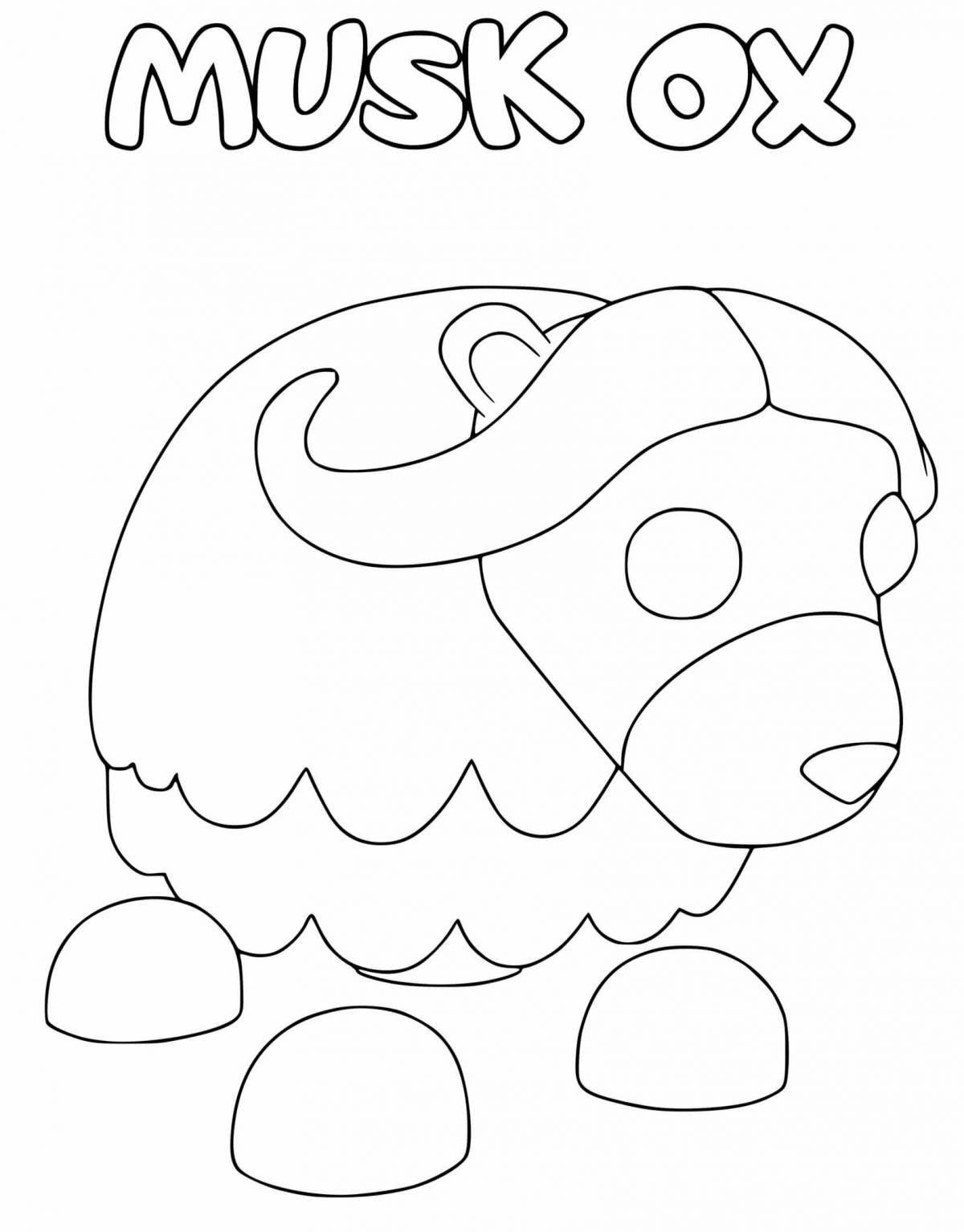Luminous coloring pages adopt me peta and eggs