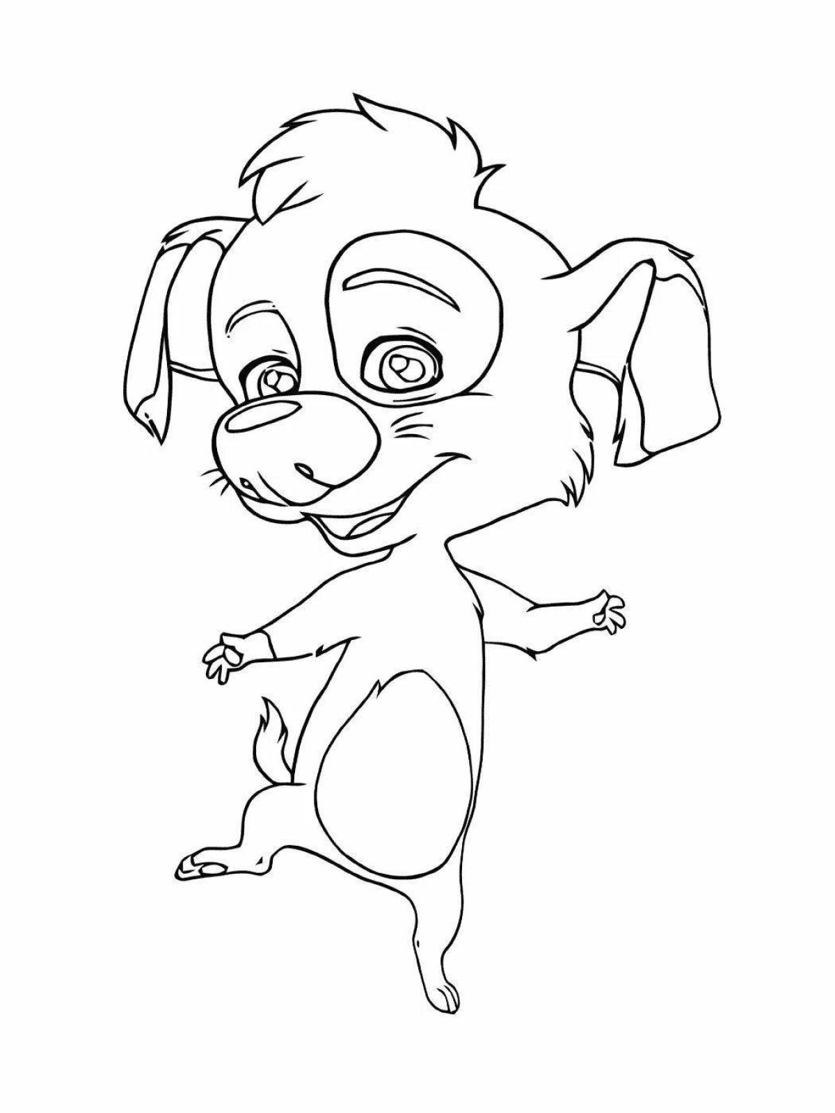 Photo A shiny squirrel and an arrow in space