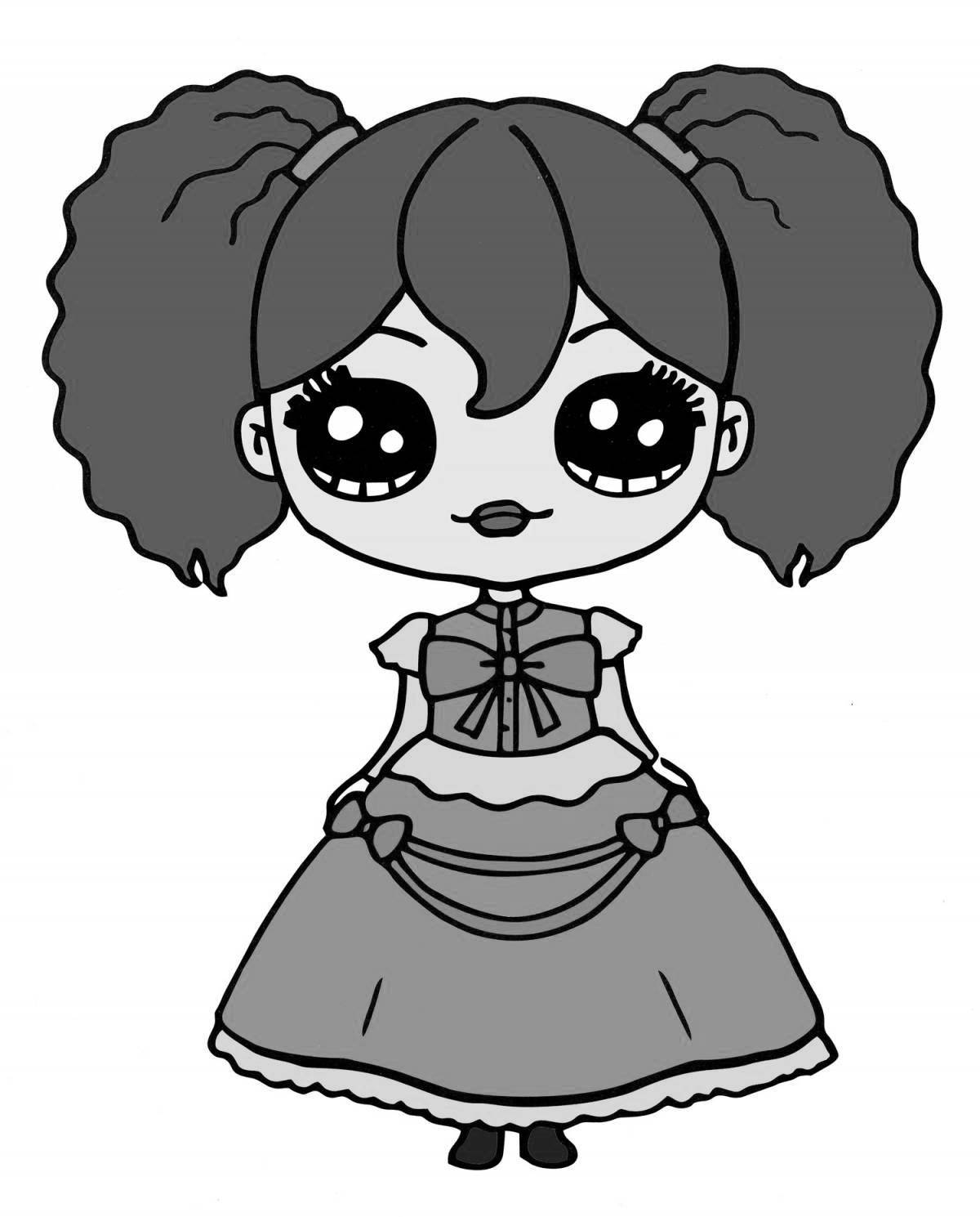 Fun coloring boxy boo from poppy playtime game