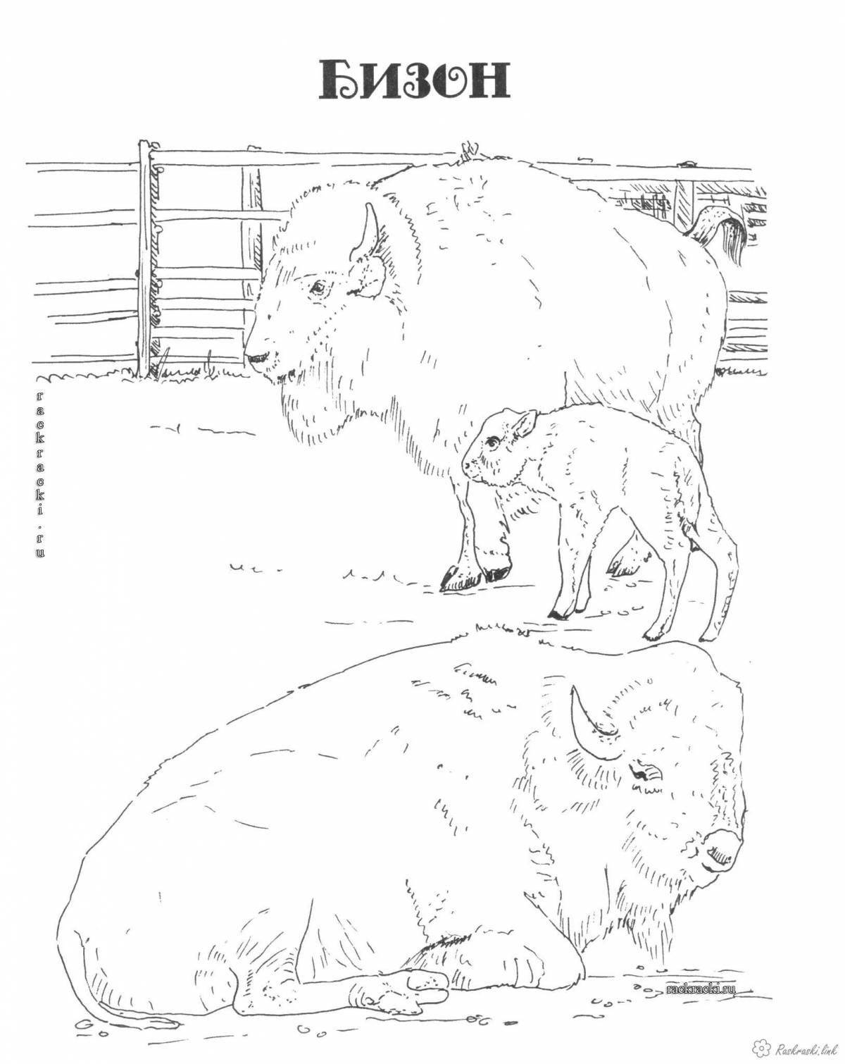 Red book animal coloring pages for kids