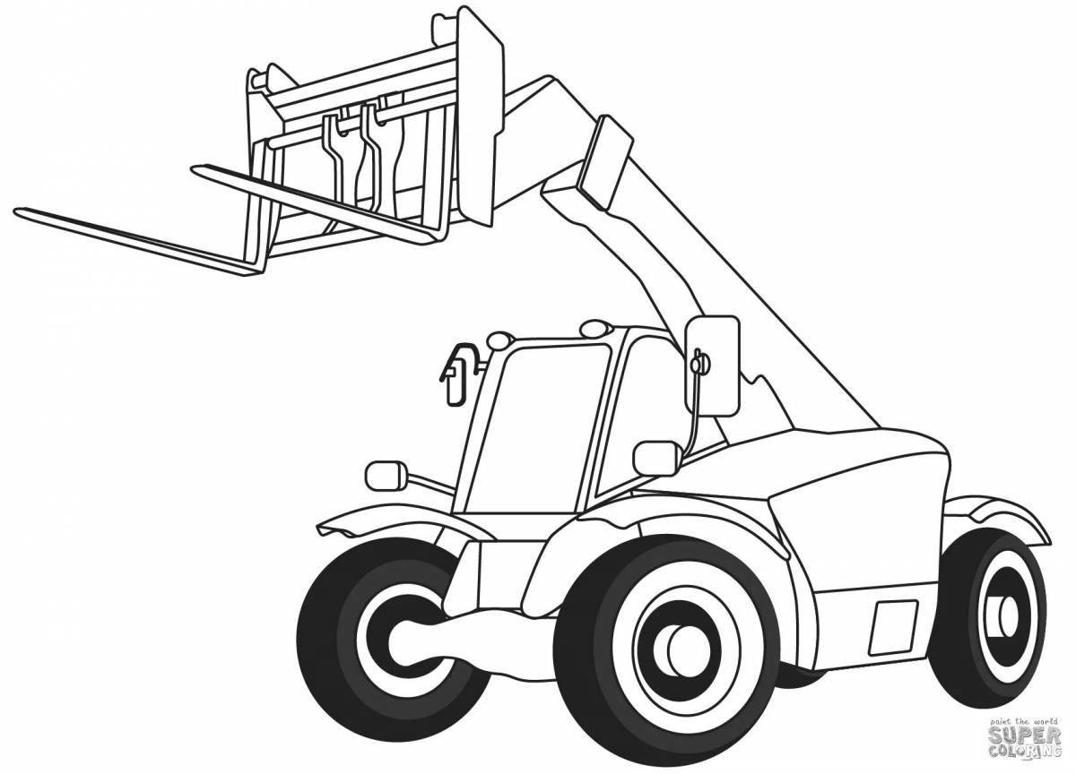 Fabulous construction vehicles coloring book for boys