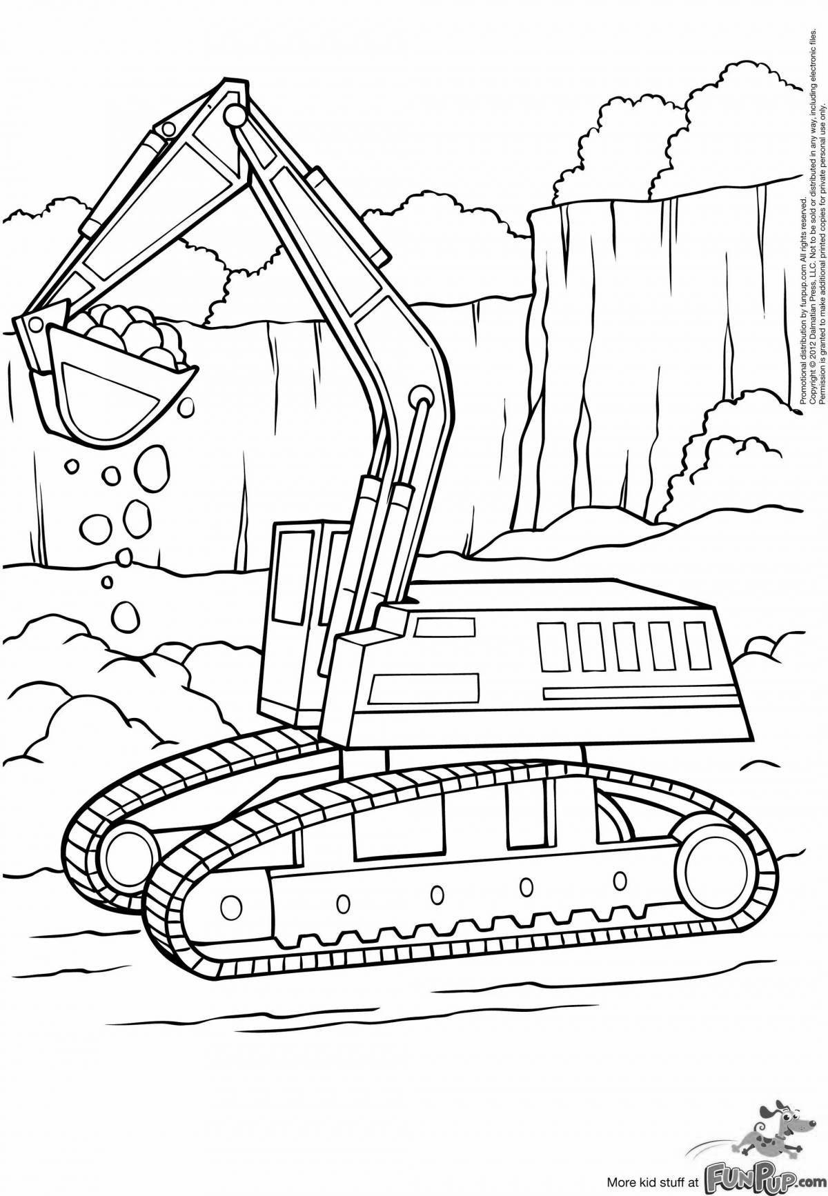 Great construction vehicles coloring pages for boys